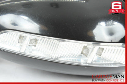 07-09 Mercedes W221 S550 Front Left Side Mirror Door Rear View Obsidian Black