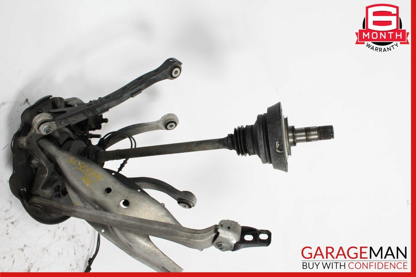 03-06 Mercedes SL500 Rear Right Spindle Knuckle Hub Driveshaft Rotor Disc Assy