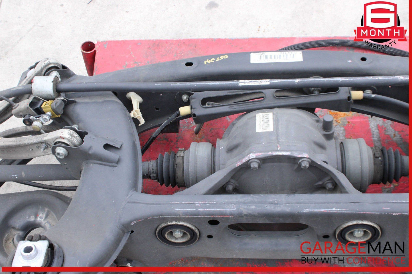 10-16 Mercedes W212 E350 Rear Differential Axle Spindle Subframe Bar Assembly