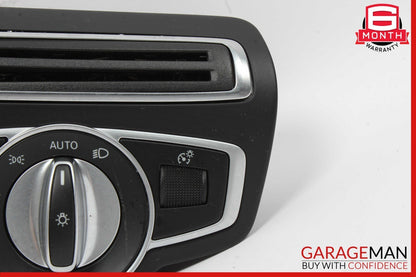 15-20 Mercedes W205 C300 Head Light Headlight Control Switch Trim Assembly Black