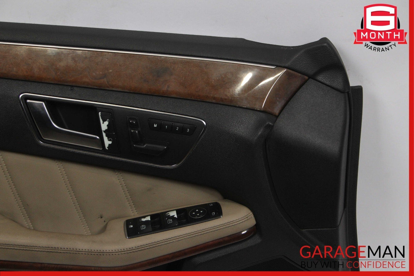 10-13 Mercedes W212 E550 E350 Front Left Interior Door Trim Panel Assembly Beige