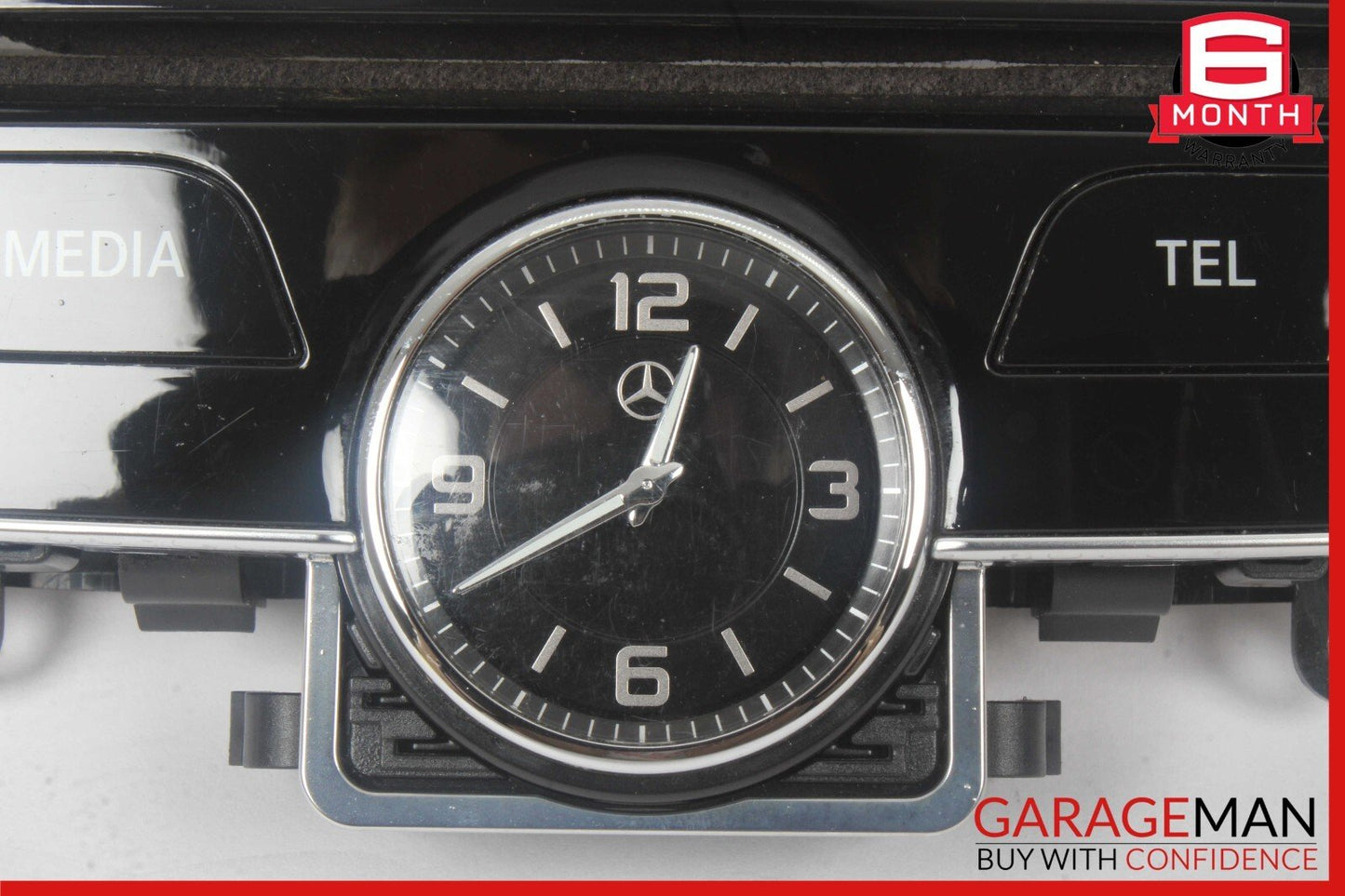 15-18 Mercedes W205 C300 Center Dashboard Hazard Control Switch w/ Clock Assy