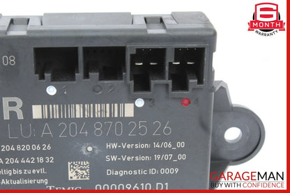 08-14 Mercedes W204 C350 Rear Right Side Door Control Module 2048702526 OEM