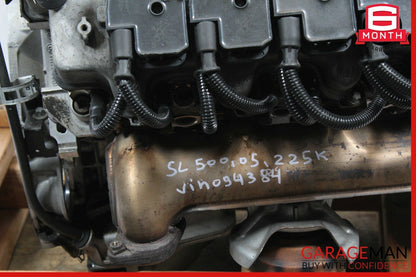 03-06 Mercedes R230 SL500 RWD Engine Motor Block Assembly OEM