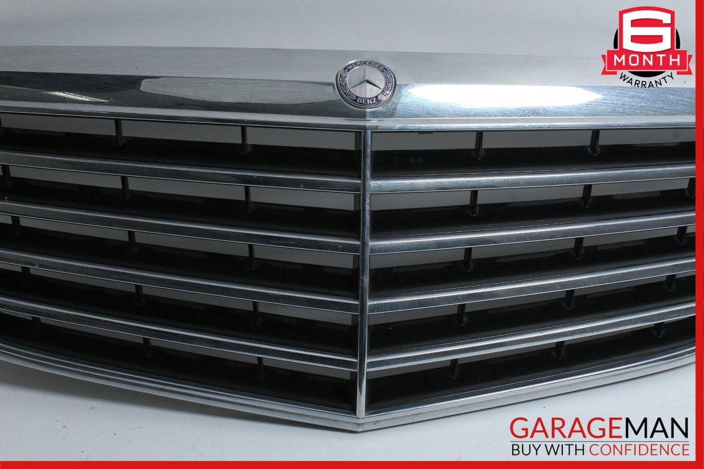 07-09 Mercedes W211 E350 E550 Front Center Bumper Grill Grille Trim Cover Panel