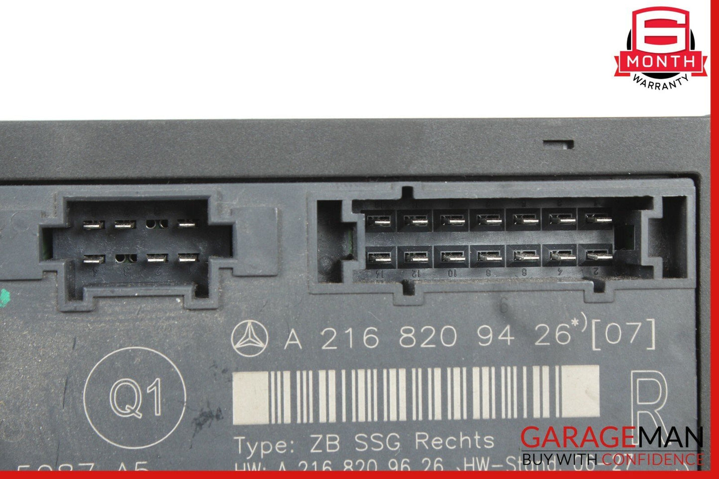 07-13 MERCEDES W216 CL550 FRONT RIGHT UNDER SEAT CONTROL MODULE Q1 OEM