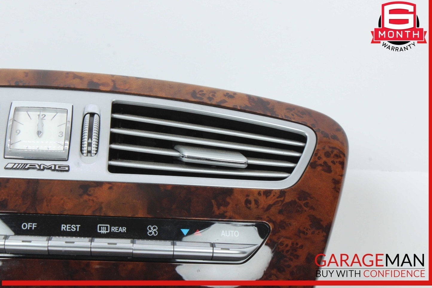 07-14 Mercedes W216 CL65 AMG Front Center Dash AC Control Panel w/ Clock OEM