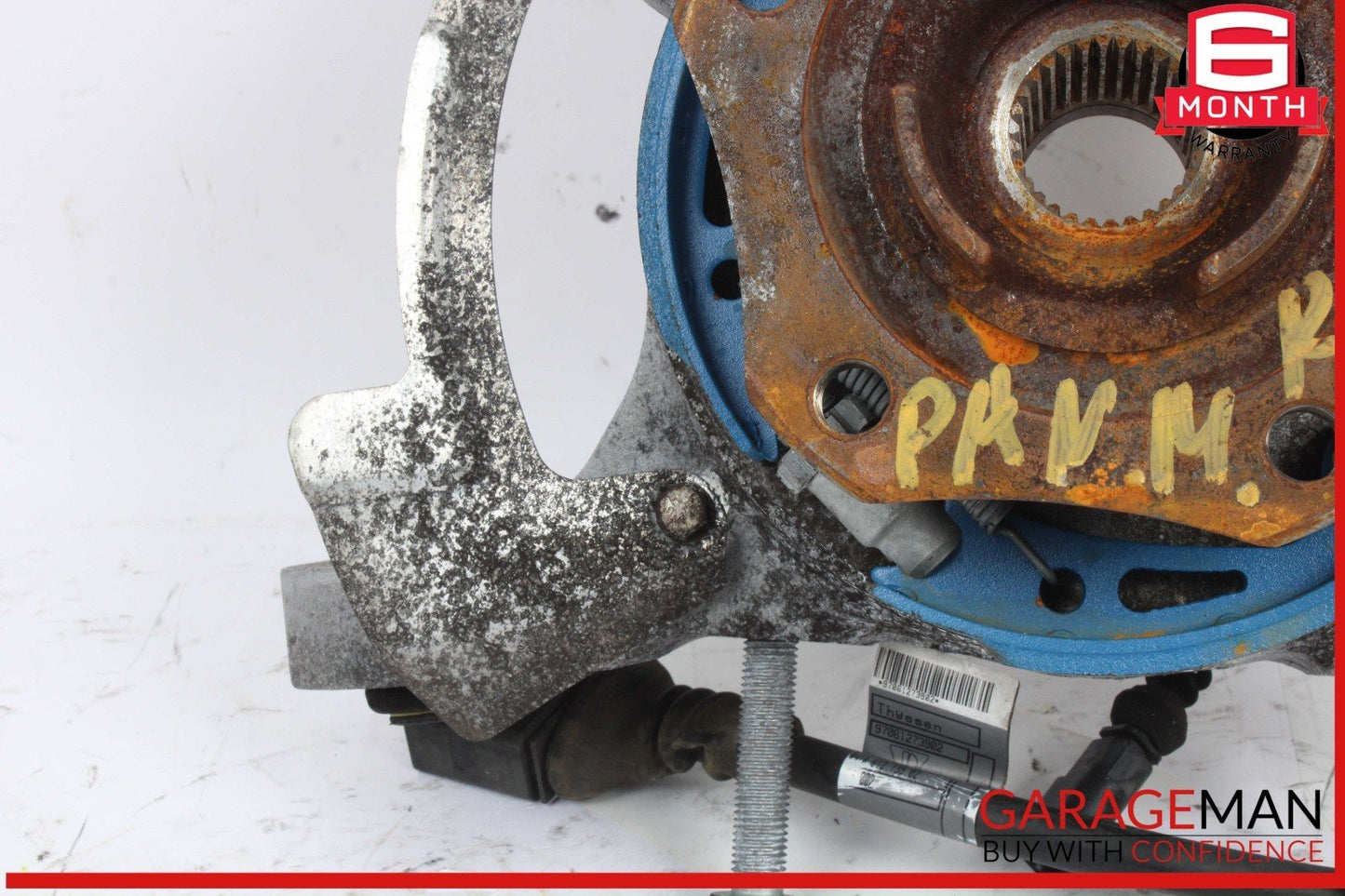 14-16 Porsche Panamera 970 E-Hybrid Rear Left Side Spindle Knuckle Wheel Hub OEM