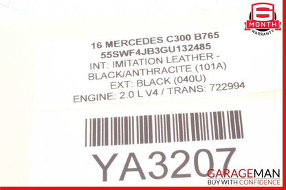 16-19 Mercedes W205 C300 C350e Rear Right Side Door Control Module OEM