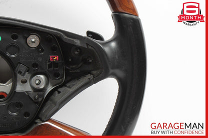 07-10 Mercedes W221 S550 Driver Steering Wheel w/Paddle Shifters Designo Wood