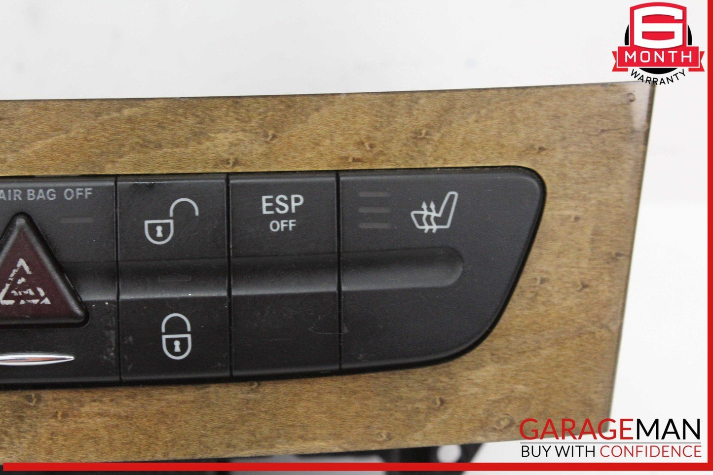 03-09 Mercedes W211 E350 E500 CLS500 Hazard Switch Control Panel 2116800552 OEM