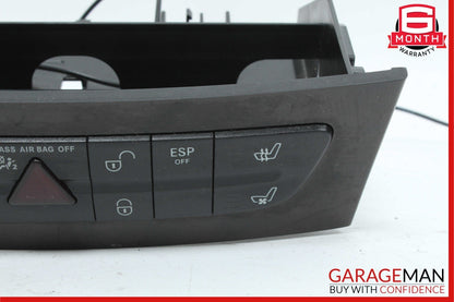 06-11 Mercedes W219 CLS500 CLS550 Hazard Control Door Lock Switch Panel OEM