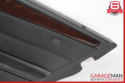 01-04 Mercedes W203 C240 C320 Rear Right Side Interior Door Panel Black OEM