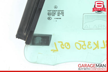 05-11 Mercedes R171 SLK350 Quarter Window Glass Rear Left Driver Side OEM