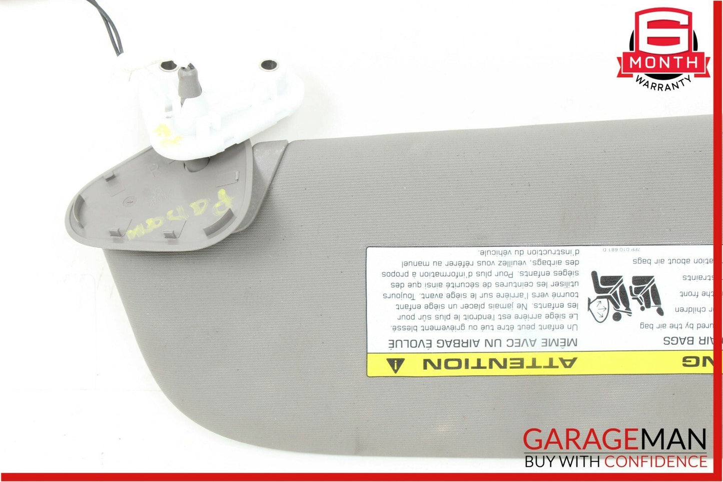 10-15 Porsche Panamera 970 Front Right Passenger Side Sunvisor Sun Visor Shade
