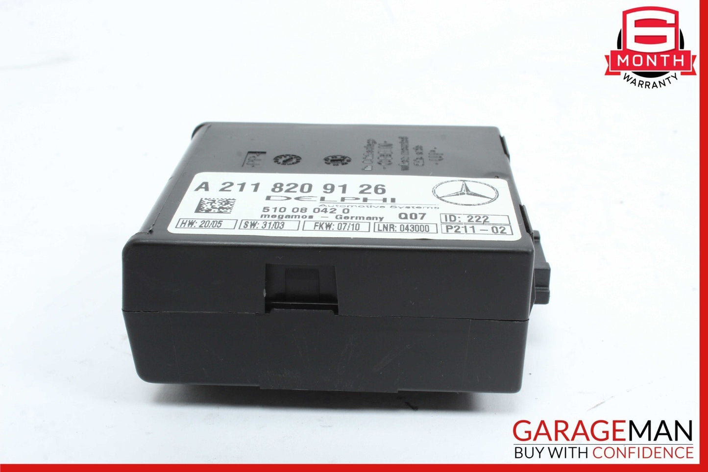 03-12 Mercedes R171 SLK350 SL500 Anti Theft Alarm Signal Control Module Unit
