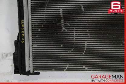 12-15 Mercedes R172 SLK250 Engine Cooling Radiator AC Air A/C Condenser OEM