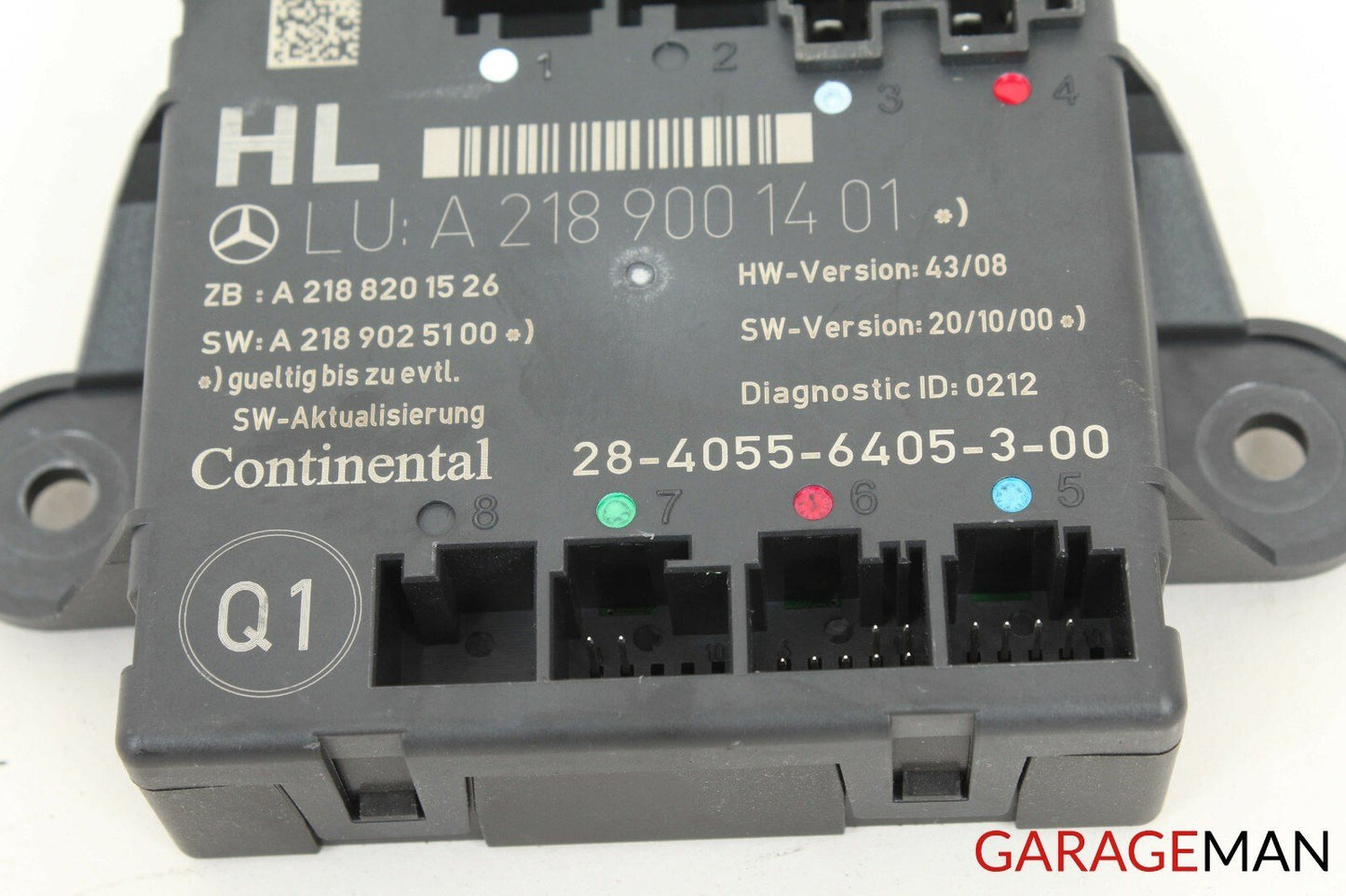 08-15 Mercedes W204 C250 Rear Left Driver Side Door Control Module Q1 OEM