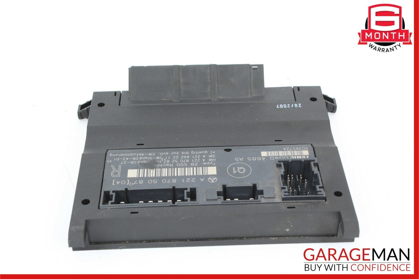 07-13 Mercedes W221 S550 S350 S65 AMG Front Right Side Under Seat Control Module