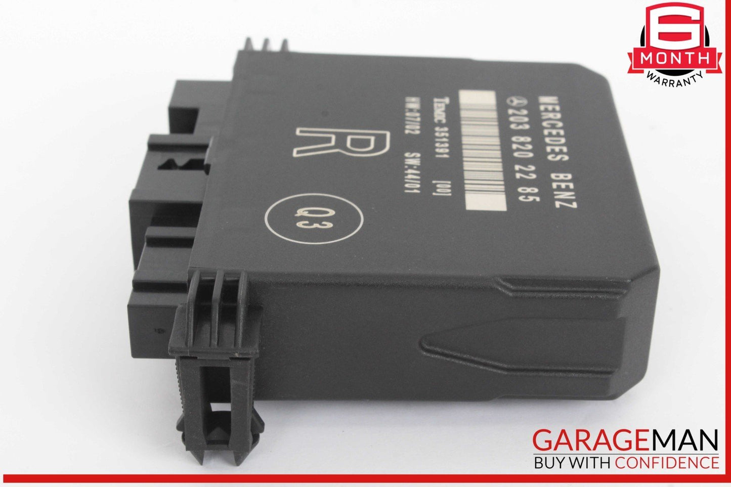 01-07 Mercedes W203 C240 C350 Rear Right Side Door Control Module 2038202285
