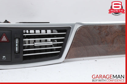 10-13 Mercedes W212 E350 Front Center Dash AC A/C Air Vent Grille Trim Assembly