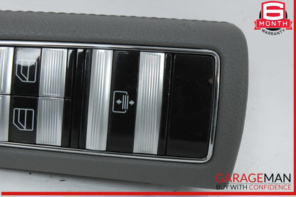 07-09 Mercedes W221 S550 Rear Left Side Door Window Switch Control Trim Gray OEM
