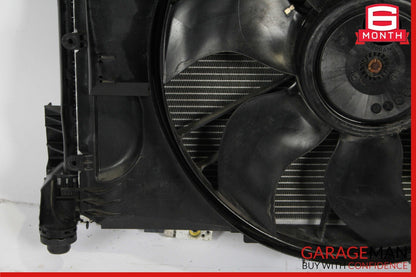 08-18 Mercedes SLK350 C250 Engine Cooling Fan Shroud Motor A/C AC Condenser Assy