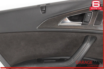 13-18 Audi S6 Rear Left Driver Side Interior Door Panel Trim Cover OEM