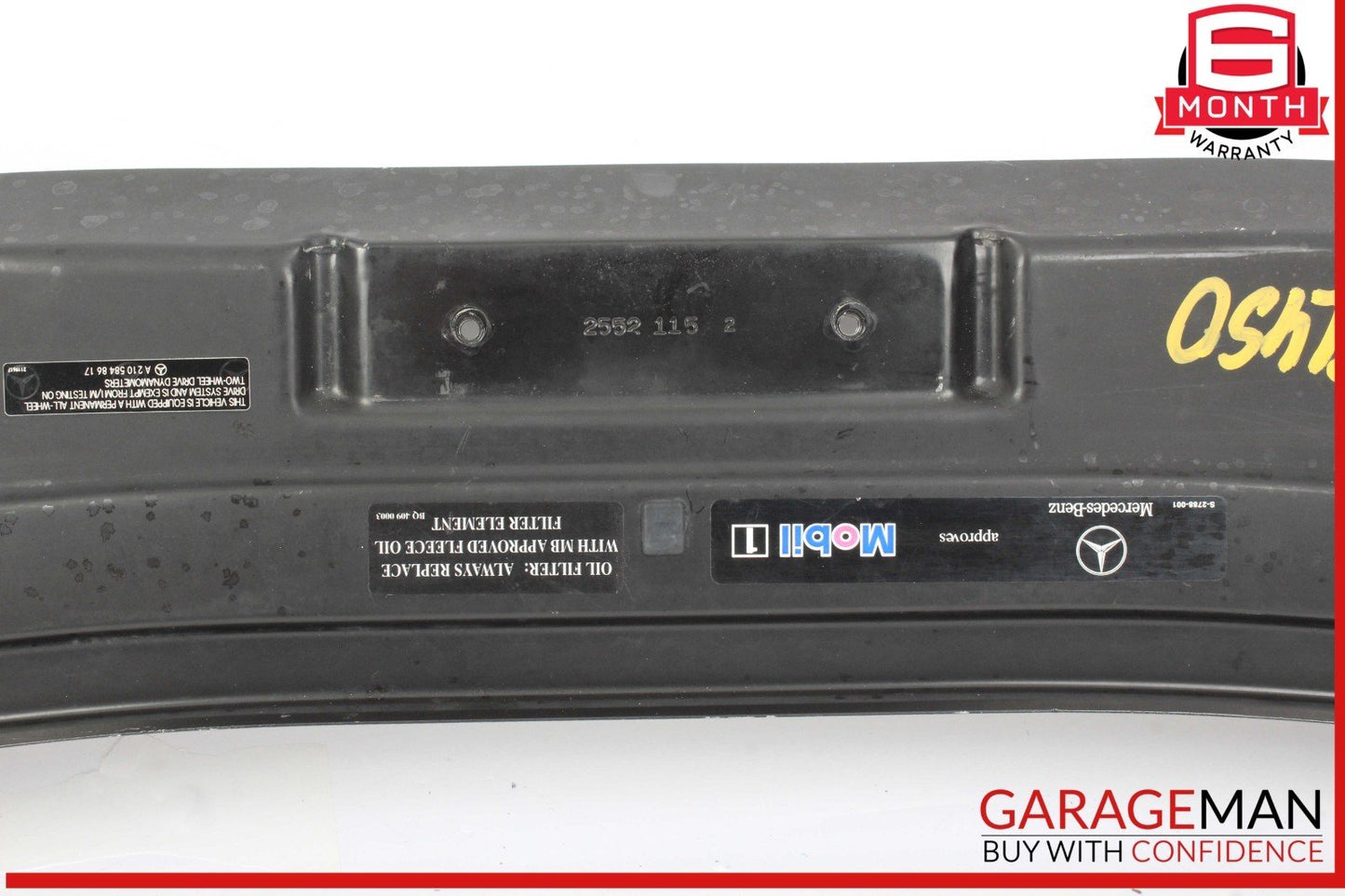 06-12 Mercedes X164 GL450 4MATIC ML550 Upper Radiator Core Tie Bar Support OEM