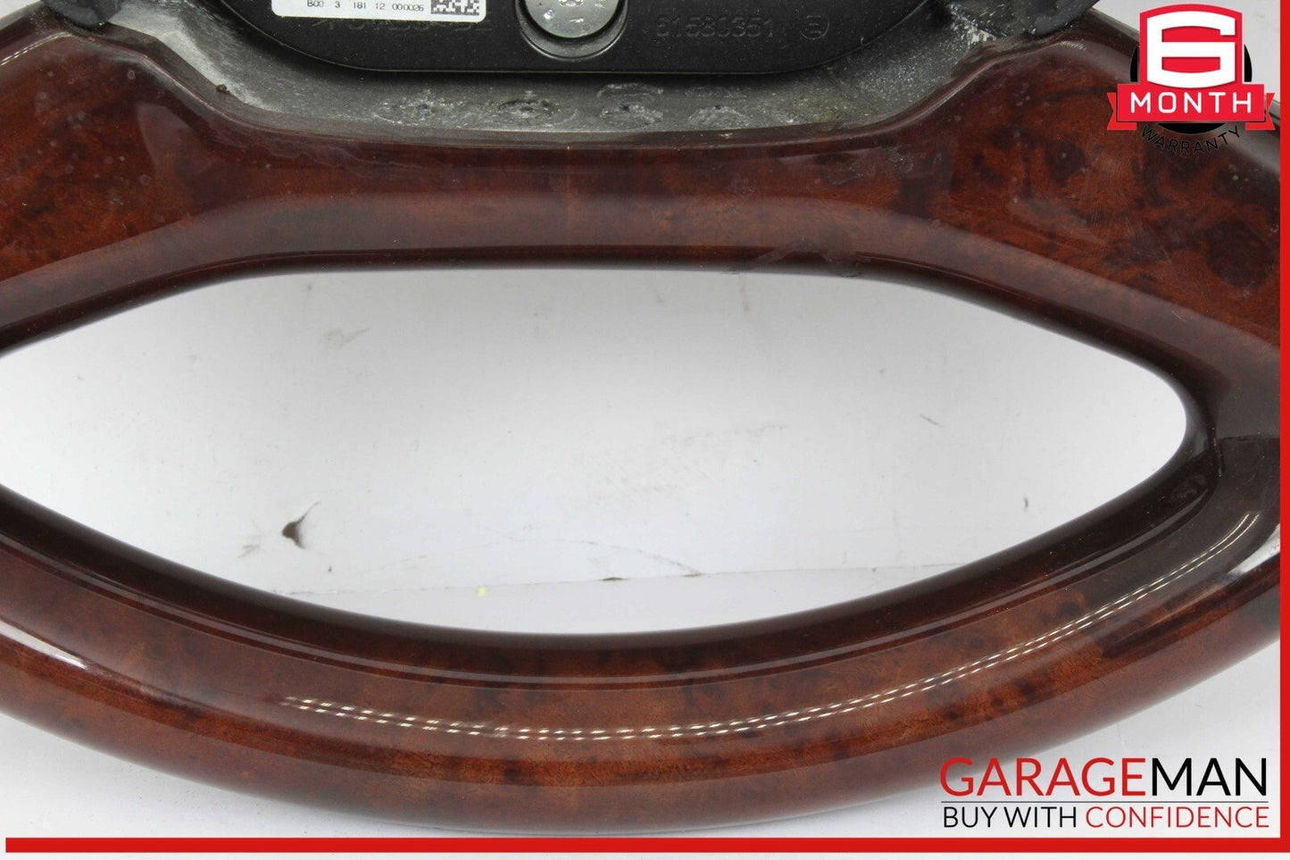 10-14 Mercedes W221 S550 S600 Steering Wheel w/ Paddle Shifters Black Wood OEM