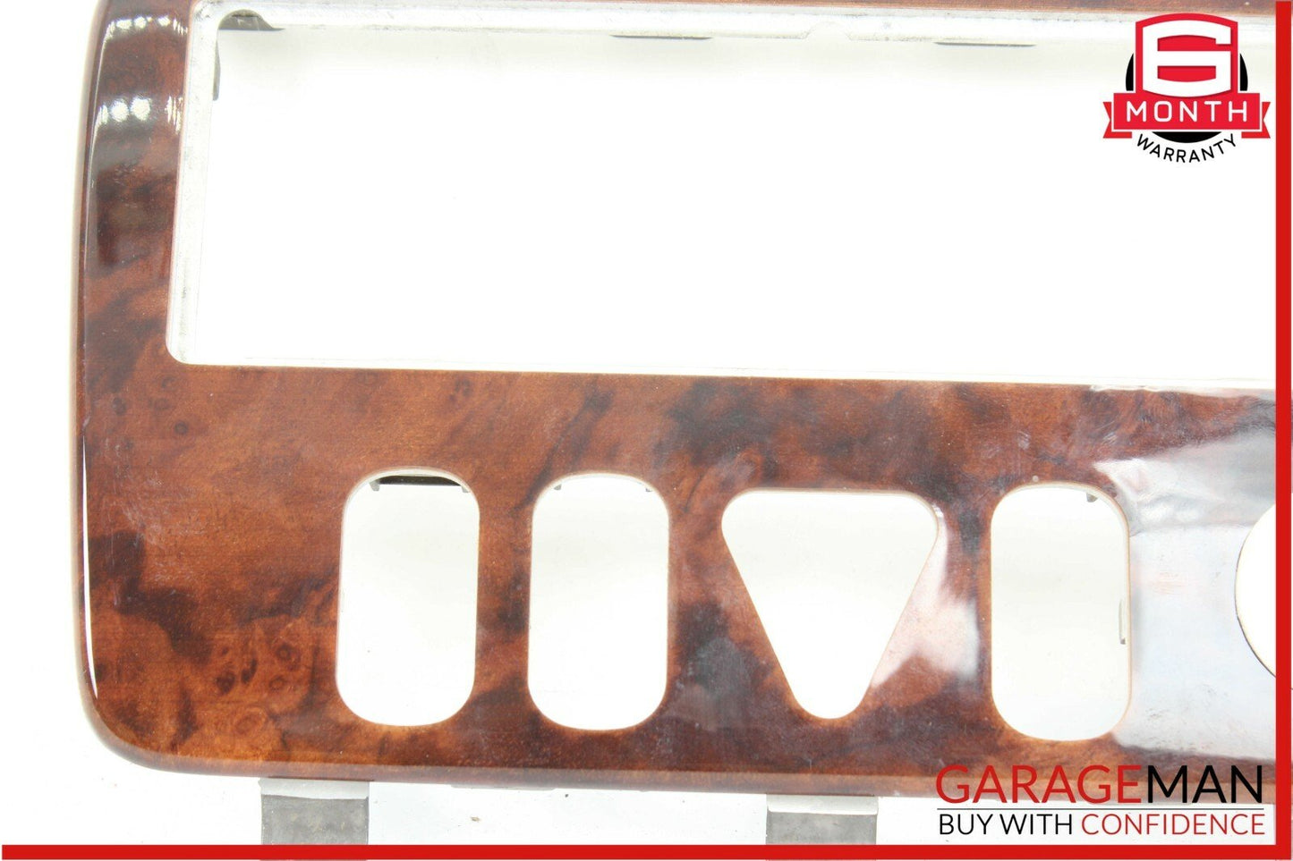 98-03 Mercedes W208 CLK320 Center Dash Hazard Door Lock Switch Trim Bezel Wood