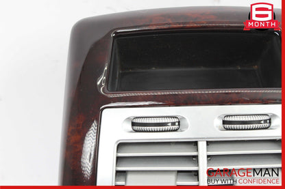 07-13 Mercedes W221 S550 S400 Rear Center Console A/C Air Vent Trim Bezel Wood