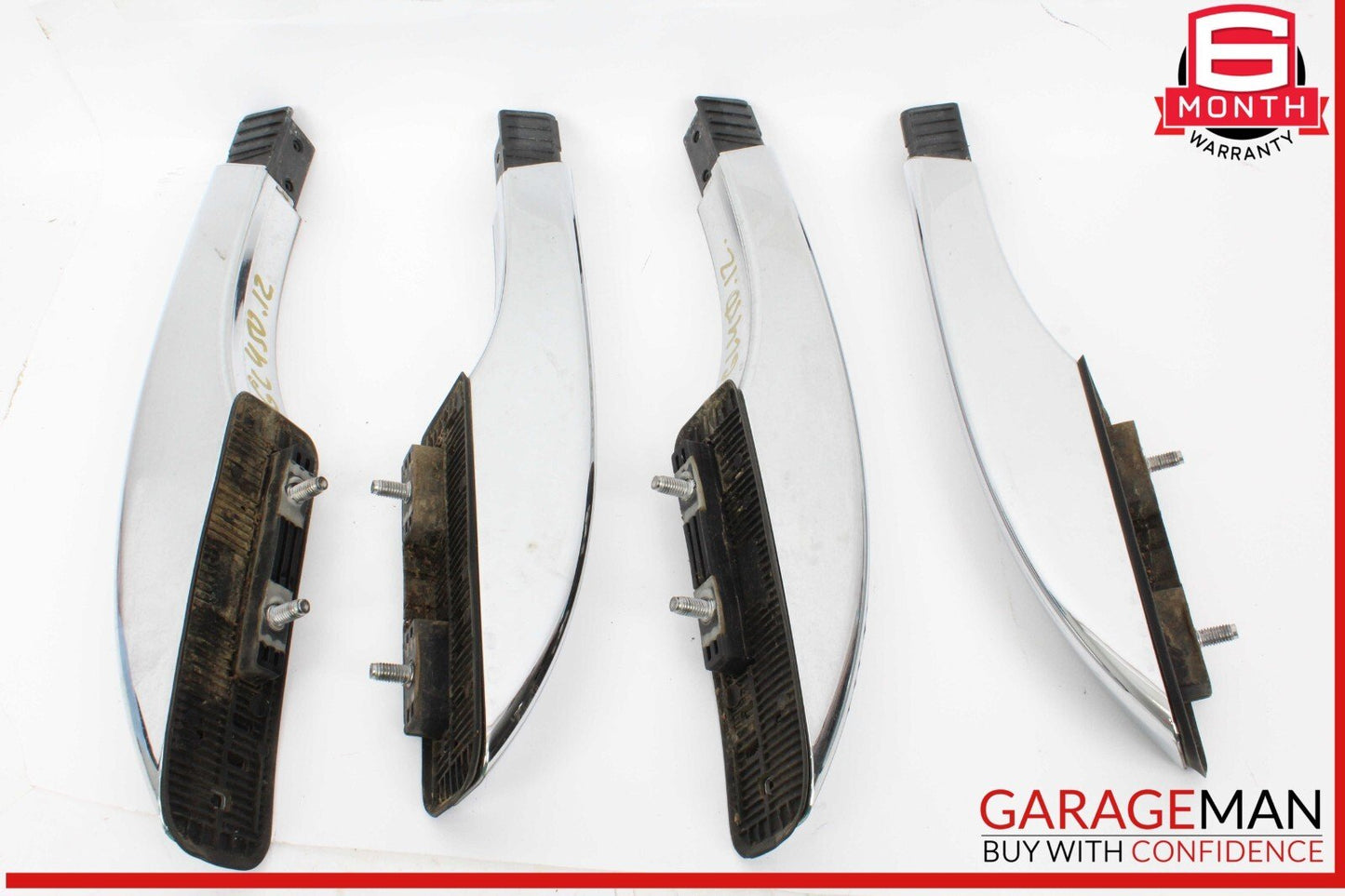 07-12 Mercedes X164 GL450 Roof Rail Rack End Cover Cap Caps Set of 4 Pc Chrome