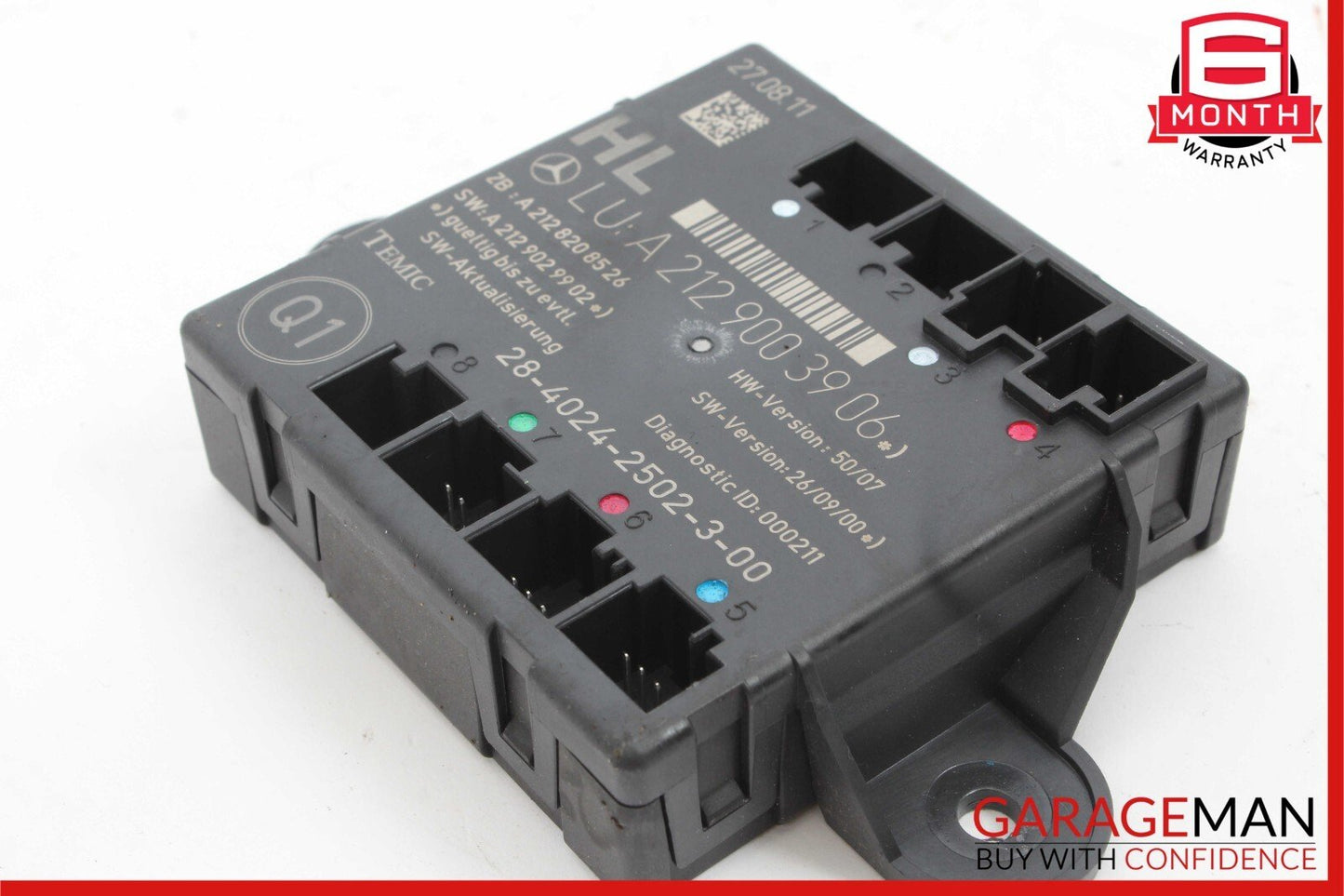 08-18 Mercedes W204 C250 GLK350 E350 CLS550 Rear Left Side Door Control Module