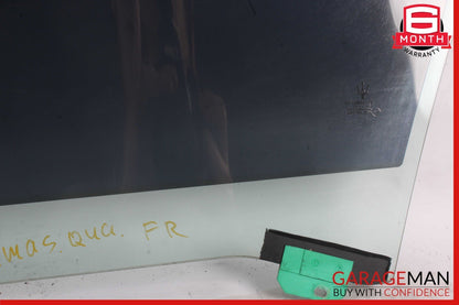 03-13 Maserati Quattroporte M139 Front Right Side Door Window Glass OEM