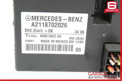 06-11 Mercedes W219 CLS500 CLS550 E550 Heated Seat Computer Control Module Unit