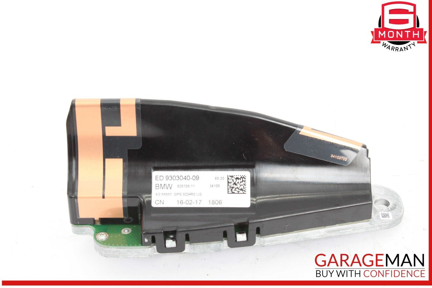 17-20 BMW 530E Shark Fin Roof Radio Antenna Assembly Module 9303040 OEM