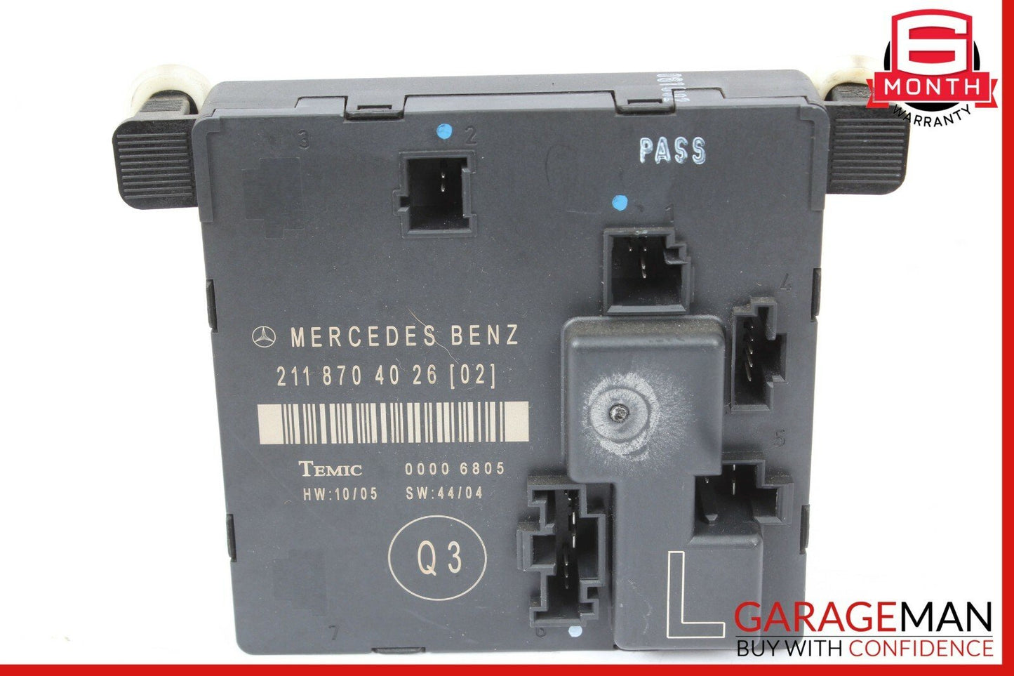 03-09 Mercedes W211 E350 E63 AMG Rear Left Driver Side Door Control Module Unit