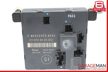 03-09 Mercedes W211 E350 E63 AMG Rear Left Driver Side Door Control Module Unit