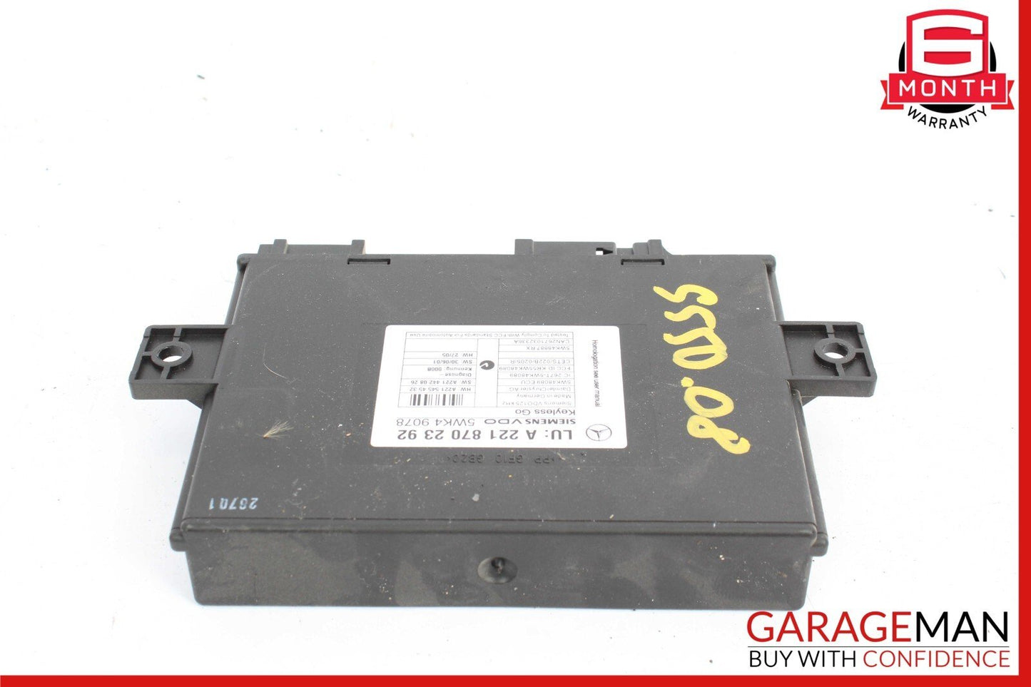 07-10 Mercedes W221 S550 CL550 Keyless Go Control Module 2218707392 OEM