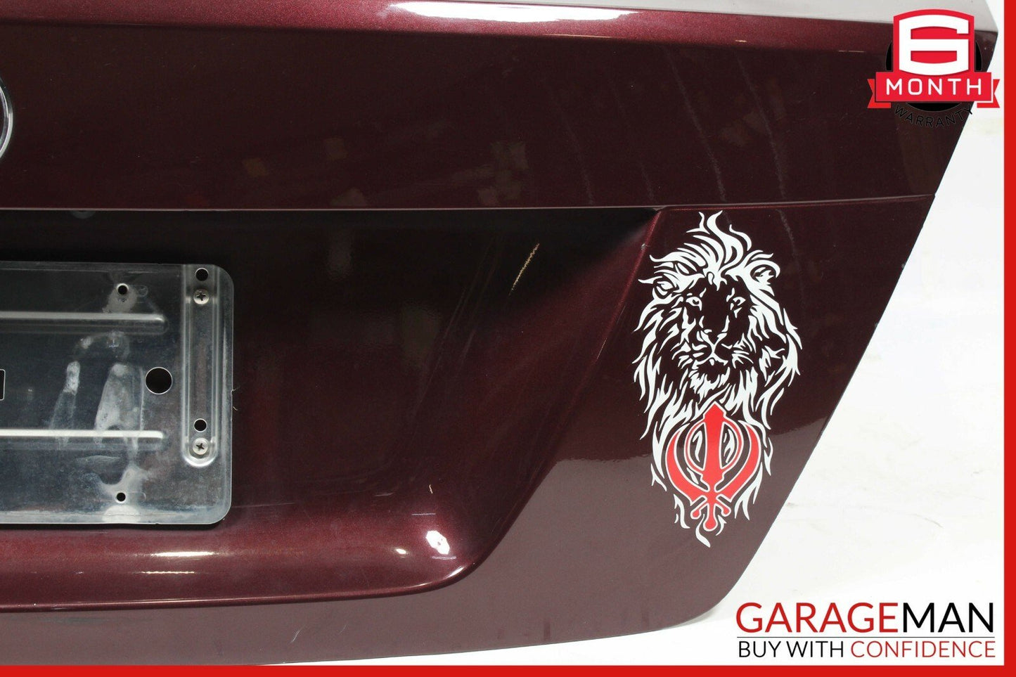 08-14 Mercedes W204 C300 C63 AMG Rear Trunk Lid Deck Shell Panel Red OEM