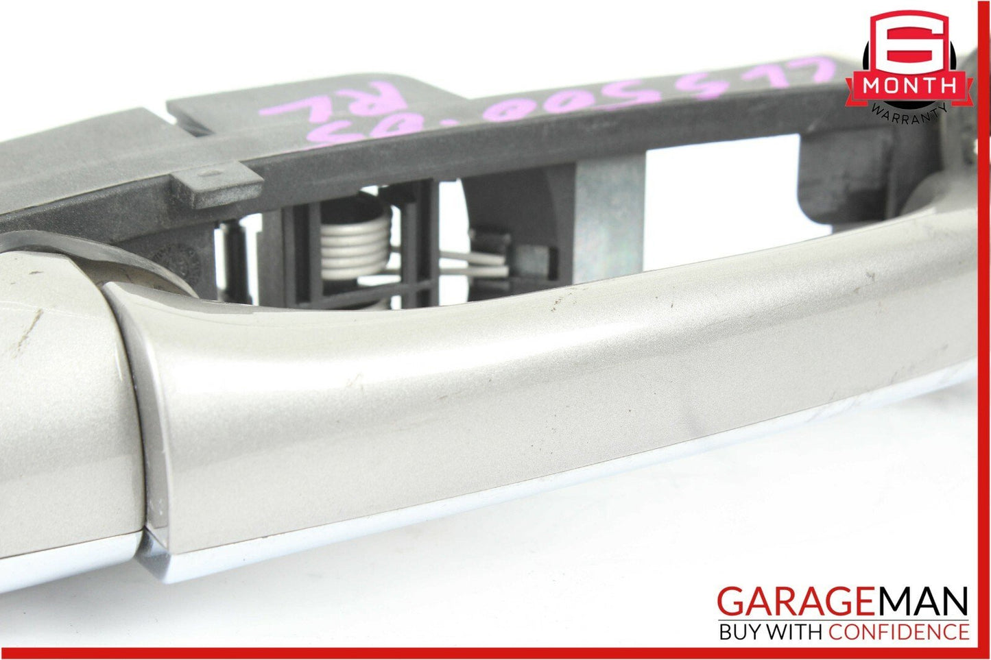 06-11 Mercedes W219 CLS500 Rear Left Side Exterior Door Handle Cubanite Silver
