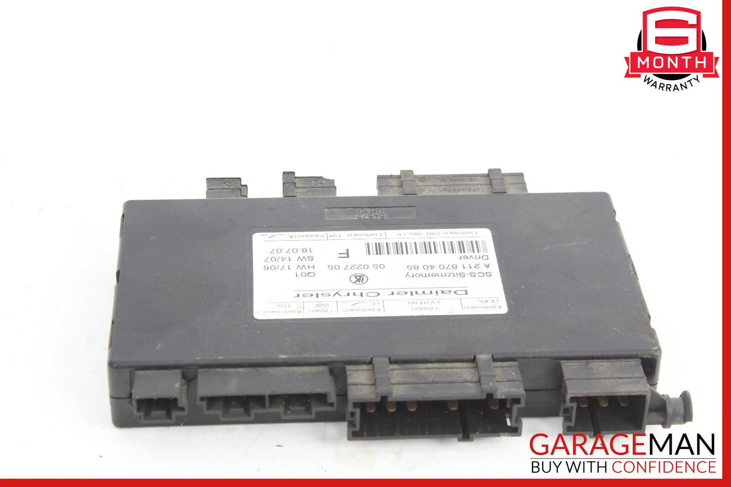 03-12 Mercedes GL450 E350 CLS550 E320 ML500 Front Left Side Seat Control Module