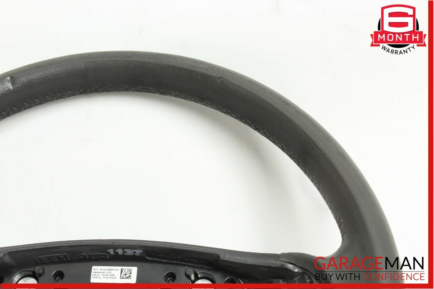 07-09 Mercedes W221 S550 4 Spoke Steering Wheel w/ Paddle Shifters Black OEM