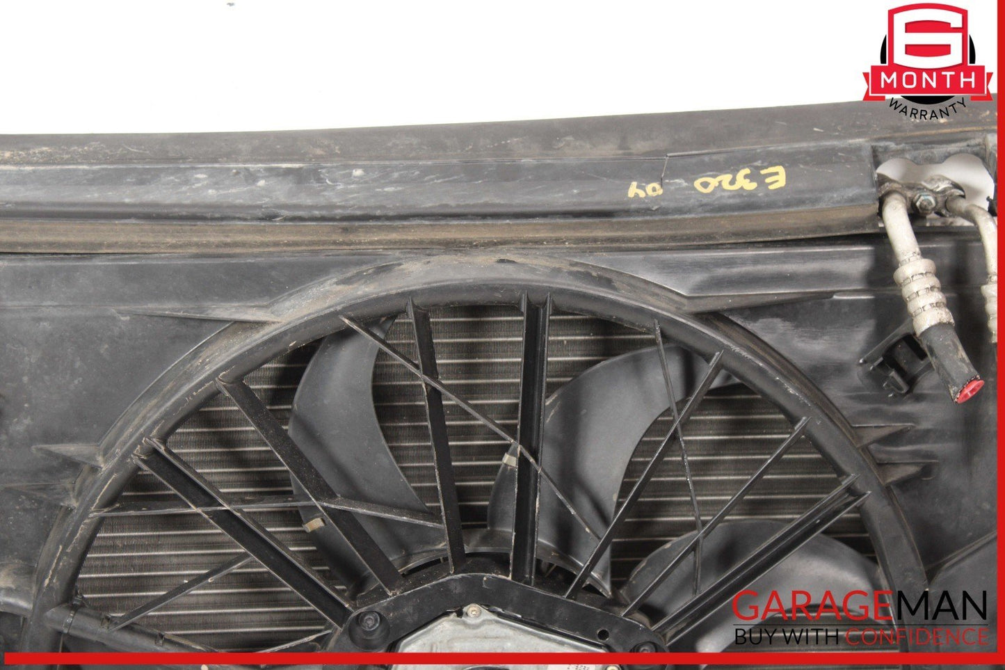 04-11 Mercedes W211 E320 Engine Motor Cooling Fan Radiator A/C Condenser Assy