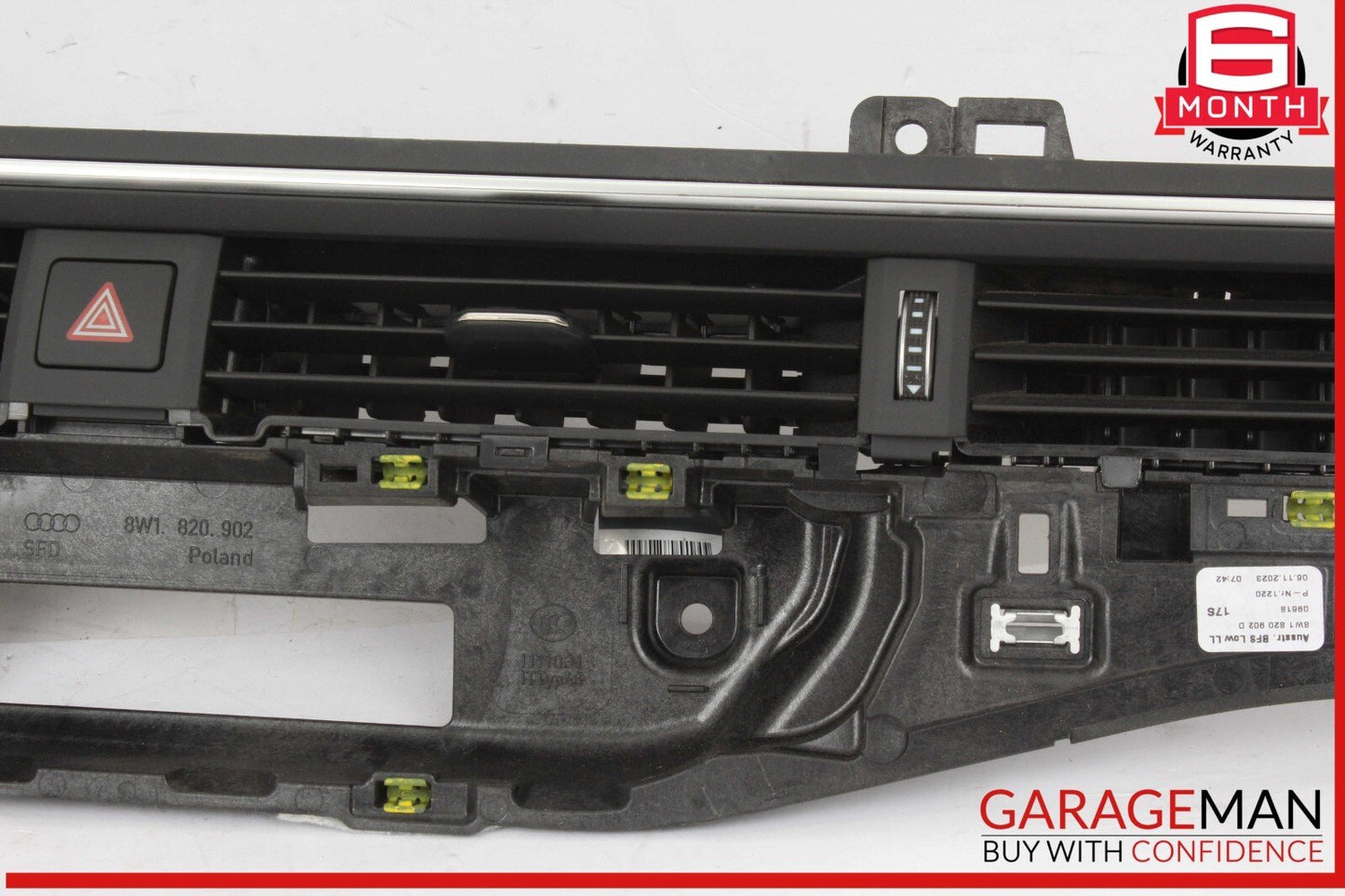 17-24 Audi A4 Dash Dashboard Center AC A/C Air Vent Grille Grill Panel OEM