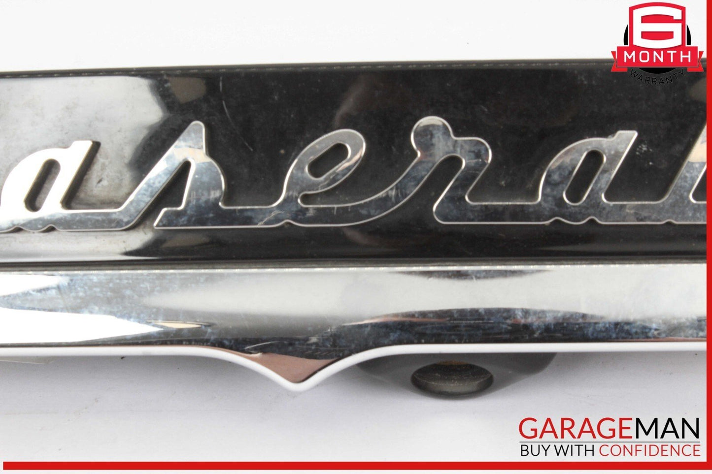 14-17 Maserati Ghibli Rear Trunk Lid Parking Camera Molding Trim Panel Assembly