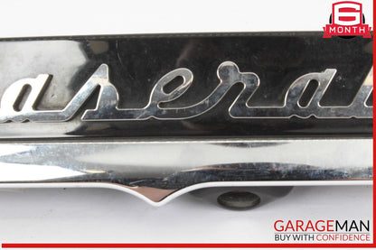 14-17 Maserati Ghibli Rear Trunk Lid Parking Camera Molding Trim Panel Assembly