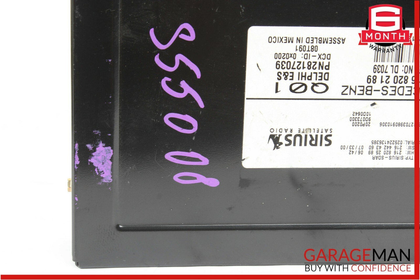 07-11 Mercedes S550 C350 Sirius Satellite Radio Receiver Module Unit OEM