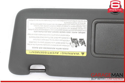 14-17 Audi SQ5 Front Left Driver Side Sun Visor Sunvisor Black 8U0857551F OEM